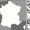 France : Carte Muette, Fond De Carte, Littoraux, Frontières pour Carte France D Outre Mer