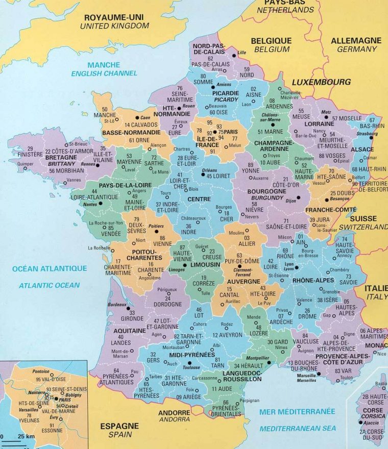 France Carte pour Carte De France Grande Ville