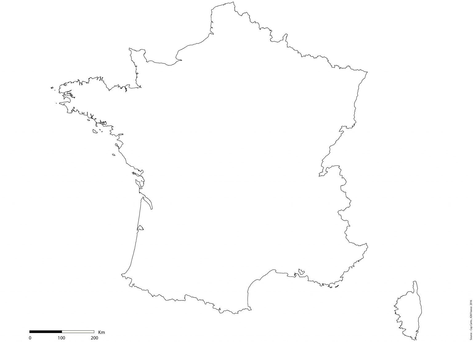 Carte Vierge De La France - PrimaNYC.com