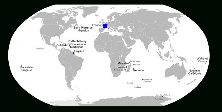 France D'outre-Mer tout Département D Outre Mer Carte