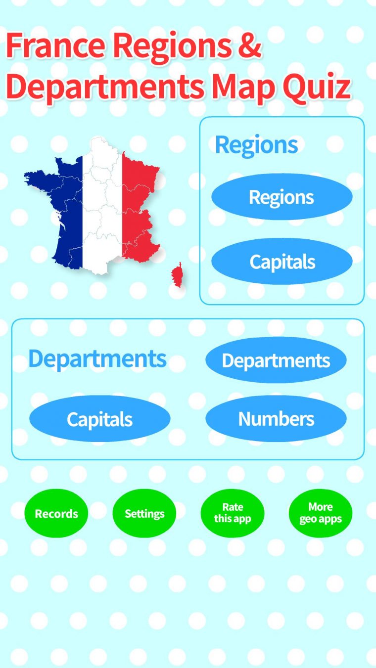 France Regions & Departments Map Quiz For Android – Apk Download serapportantà Quiz Régions De France