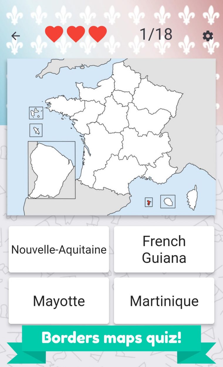 France Regions – Flags, Maps & Capitals For Android – Apk pour Quiz Régions De France