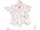 France-Reseaux-Routier-Lambert93-Echelle - Cap Carto à Carte Vierge De France