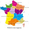 France Vector Map, New Regions destiné Carte Des Régions Françaises