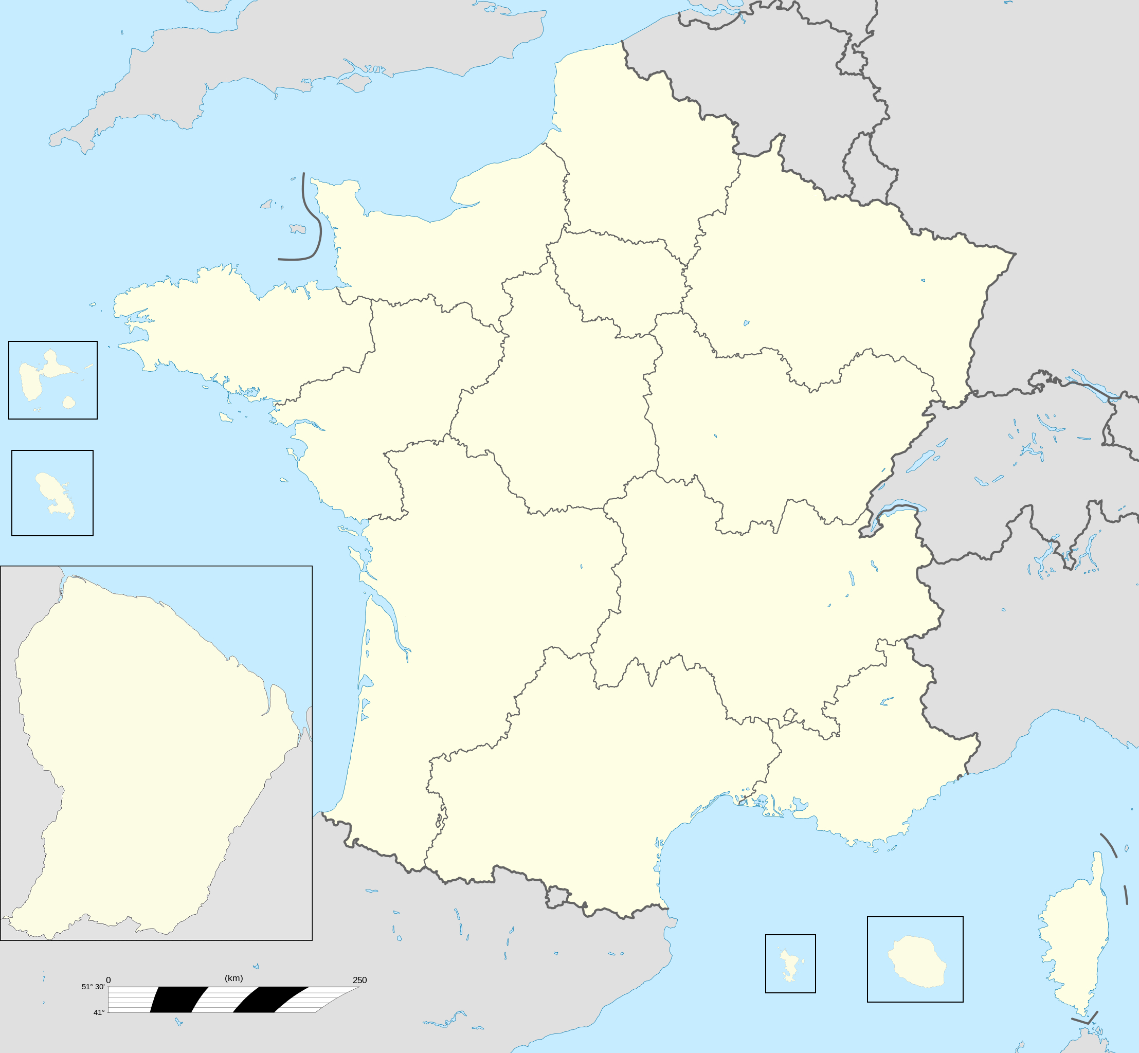 Fransa'nın Bölgeleri - Vikipedi pour Carte Departement Numero