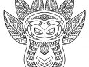 Free Coloring Page Coloring-Adult-African-Mask-6. Coloring concernant Dessin Africain A Colorier
