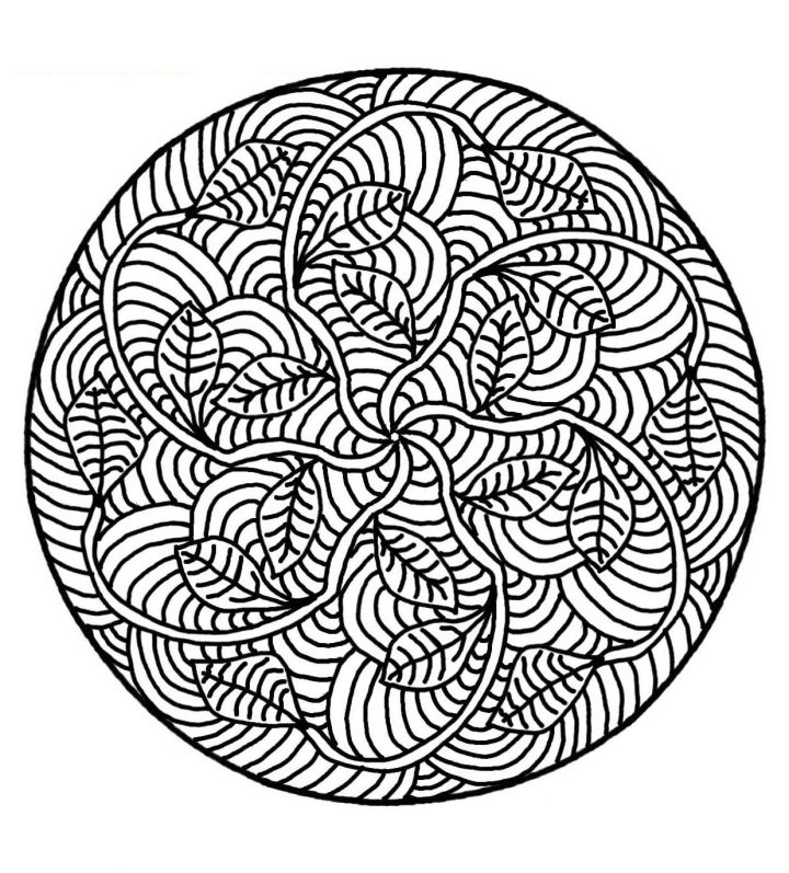 Free Mandalas Page «Mandala-To-Color-Flowers-Vegetation-To encequiconcerne Mandala À Colorier Et À Imprimer Gratuit