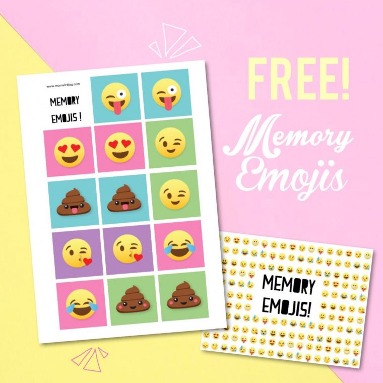 Free} Memory Emojis À Imprimer! | Jeux A Imprimer, Free Et A tout Memory Enfant Gratuit