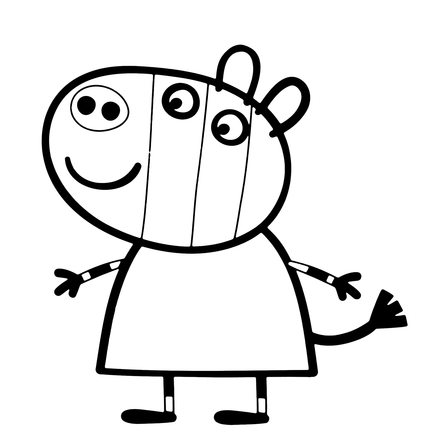 Free Peppa Pig And Friends Coloring Pages Print, Download avec Peppa Pig A Colorier 