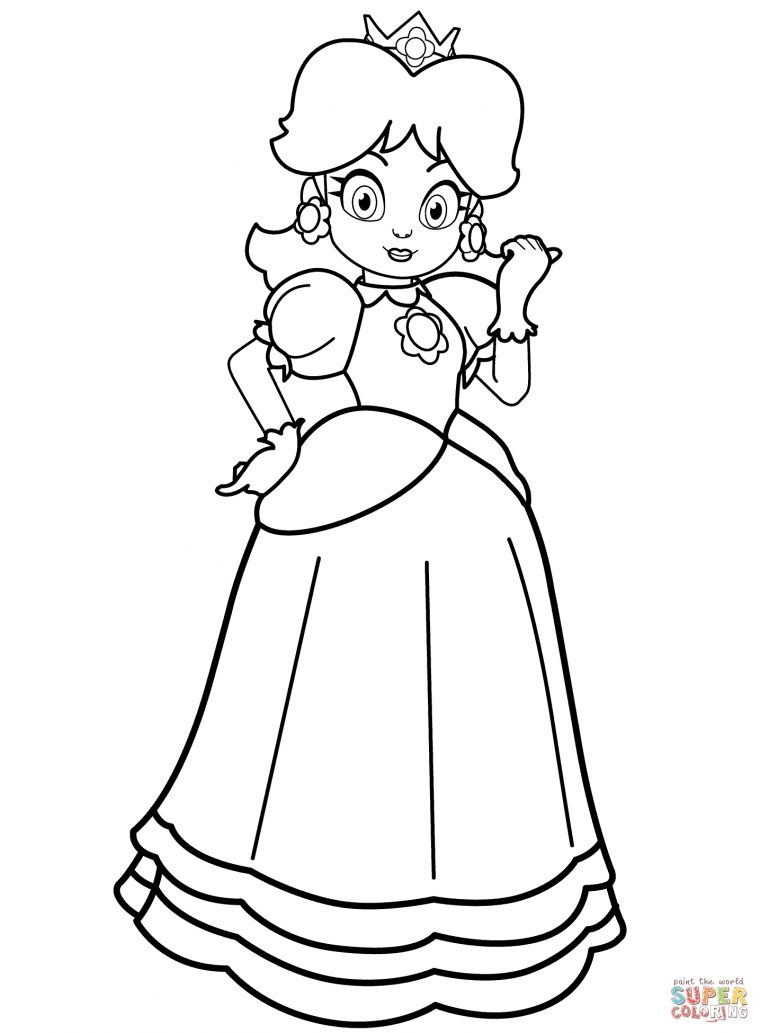 Free Princess Daisy Coloring Page, Download Free Clip Art concernant Sudoku Junior À Imprimer