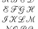 Free Printable Calligraphy Letters | Pochoir Lettre, Pochoir à Modele Lettre Alphabet