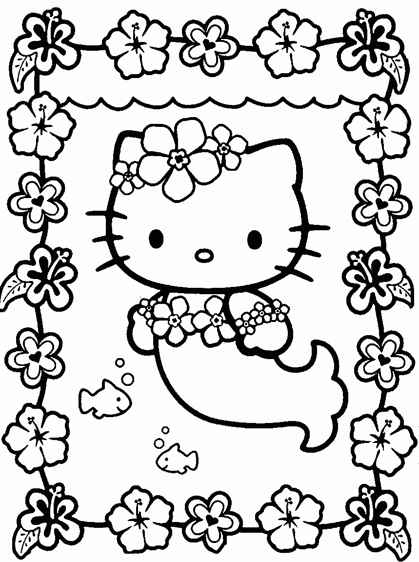 Free Printable Hello Kitty Coloring Pages For Kids | Boyama dedans Hello Kitty À Dessiner 