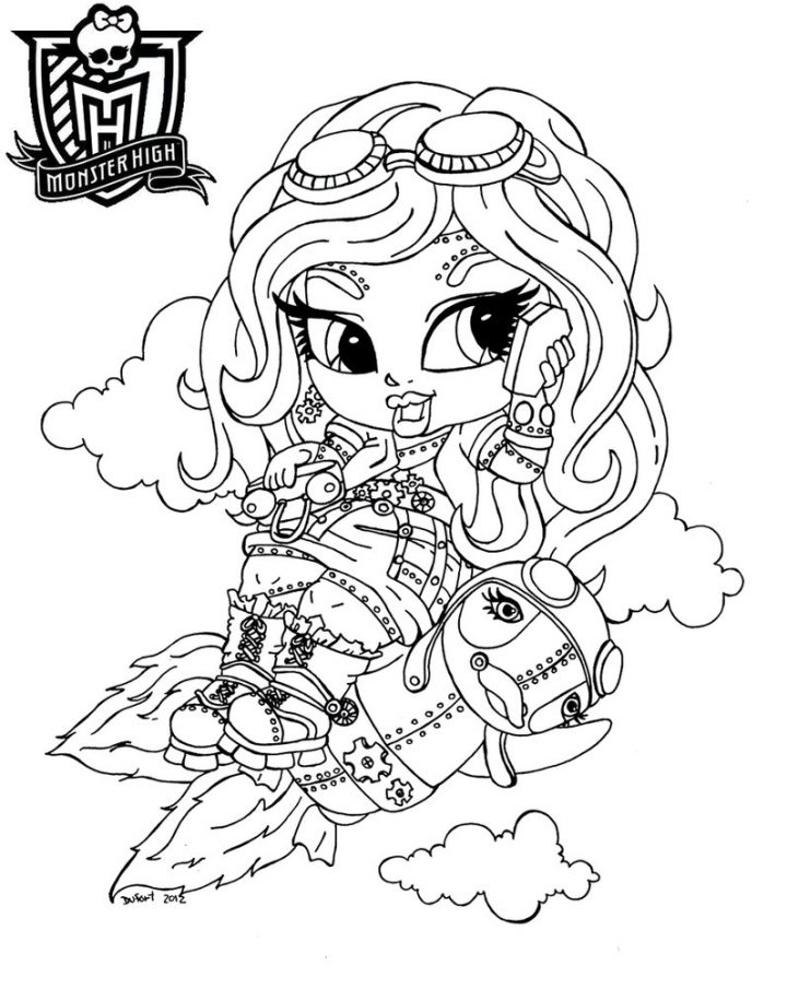 Free Printable Monster High Coloring Pages For Kids encequiconcerne Image Monster High A Imprimer