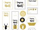Freebies À Imprimer - Étiquettes Noël Gold - Une Création avec Etiquette Noel A Imprimer