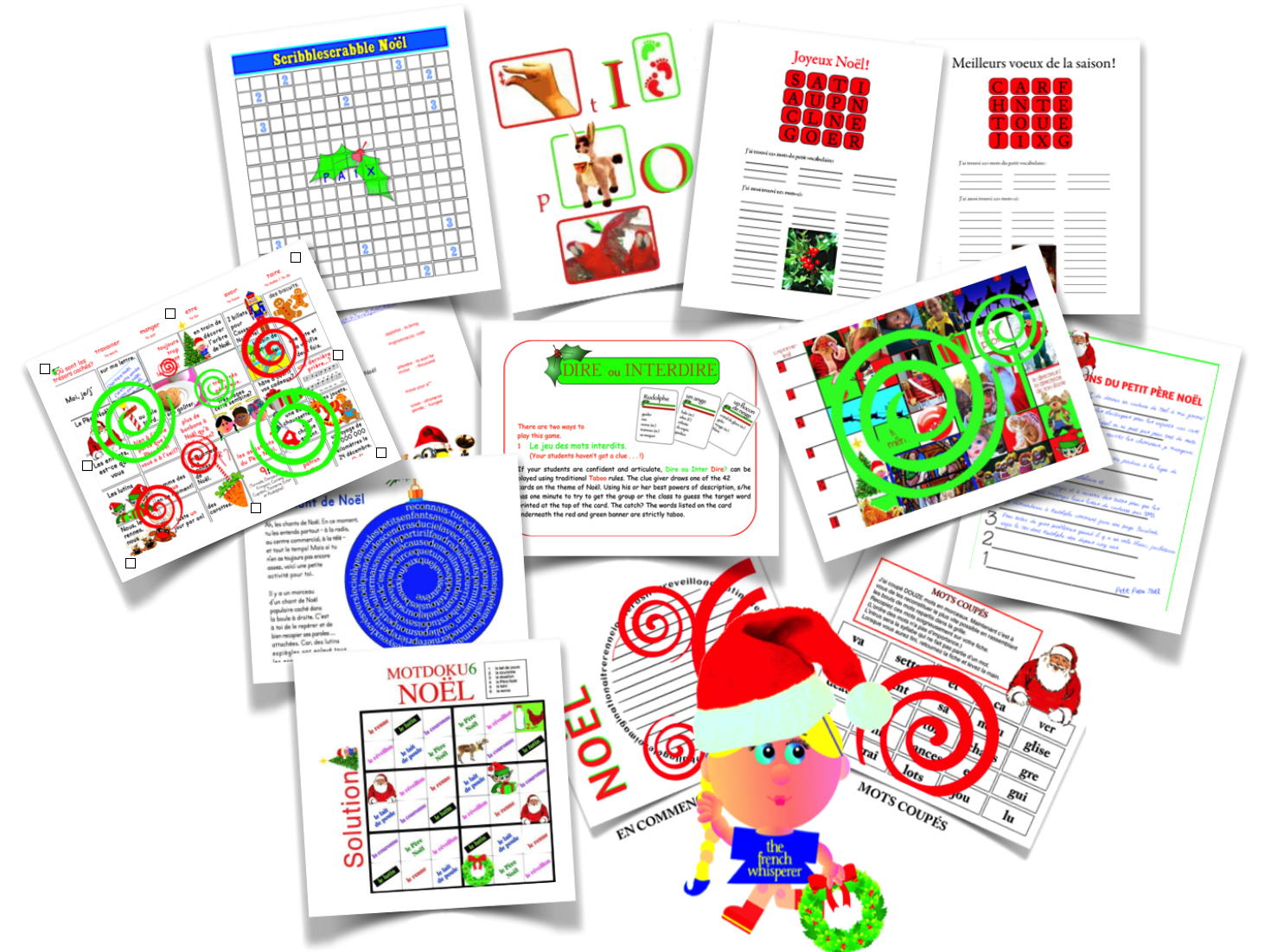 French: All My Christmas Resources) tout Rebus Noel 