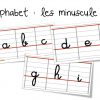 Frise De L'alphabet Des Minuscules En Cursif | Bout De Gomme avec Alphabet Majuscule Et Minuscule