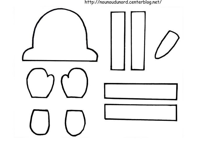 Gabarit Bonhomme De Neige Filtre Café intérieur Modèle Bonhomme De Neige À Découper
