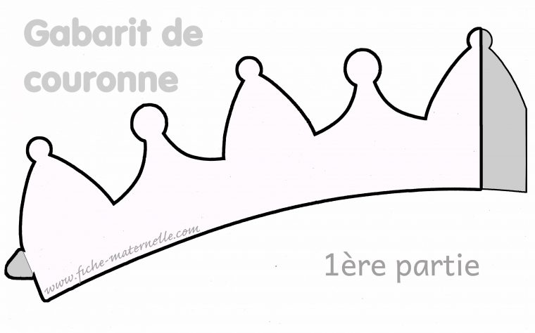 Gabarit D'une Couronne Des Rois pour Découpage Maternelle À Imprimer