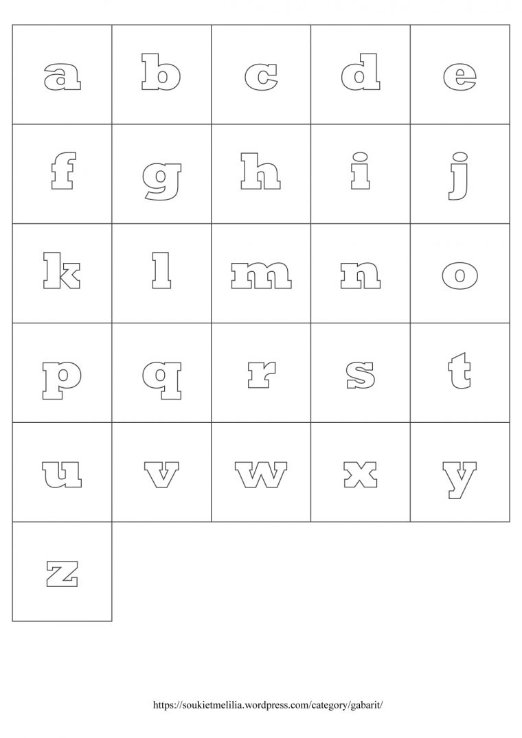 Gabarits Alphabet À Télécharger Au Format Pdf – Souki Et Mélilia à Lettre De L Alphabet A Imprimer Et Decouper