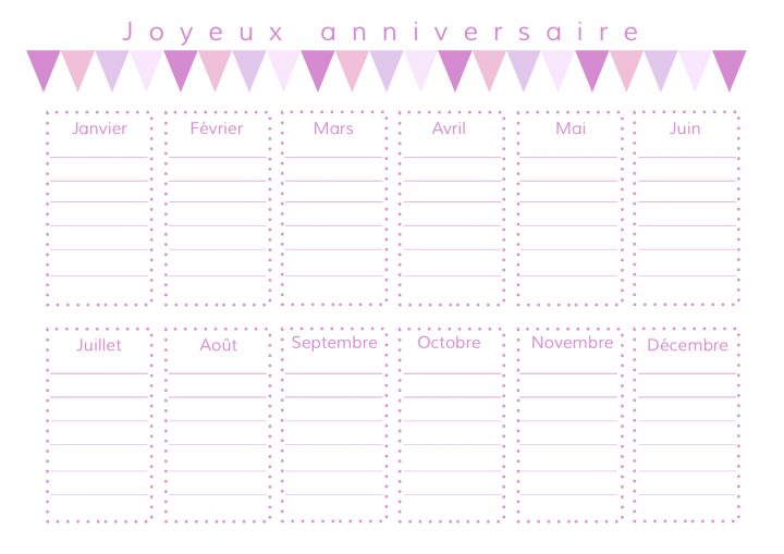 Gabulle In Wonderland: Calendrier Des Anniversaires À Imprimer dedans Calendrier Des Anniversaires À Imprimer Gratuit