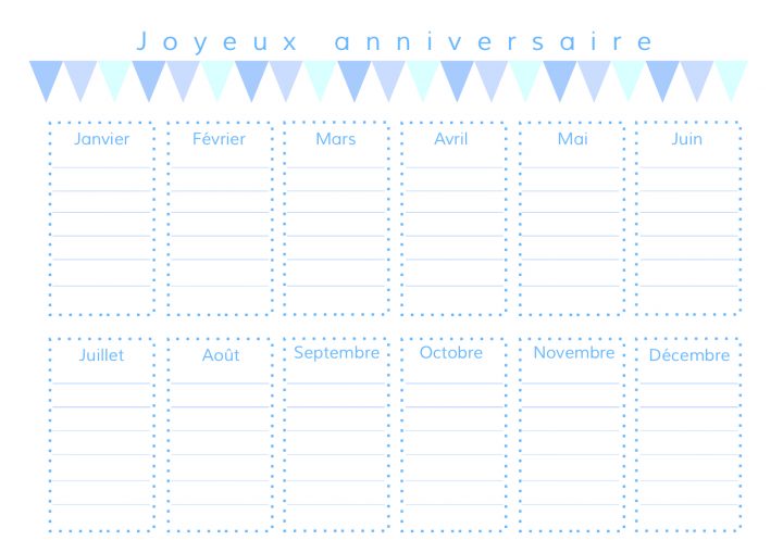 Gabulle In Wonderland: Calendrier Des Anniversaires À Imprimer pour Calendrier Des Anniversaires À Imprimer