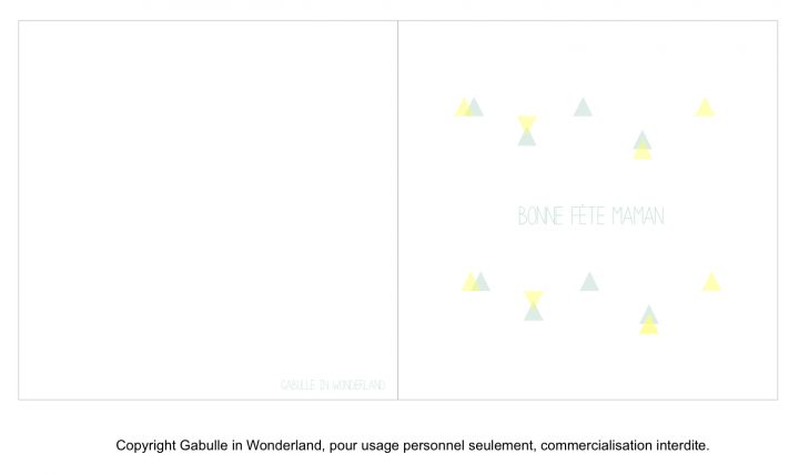 Gabulle In Wonderland: Carte Pour La Fête Des Mères À Imprimer tout Carte A Imprimer Fete Des Meres