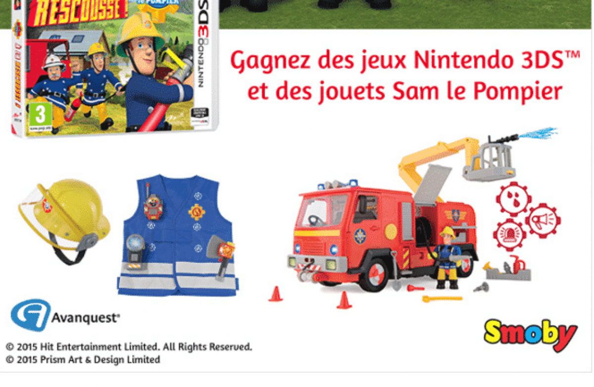 Gagnez Des Jouets Sam Le Pompier • Mes Échantillons Gratuits encequiconcerne Jeux Gratuit De Pompier