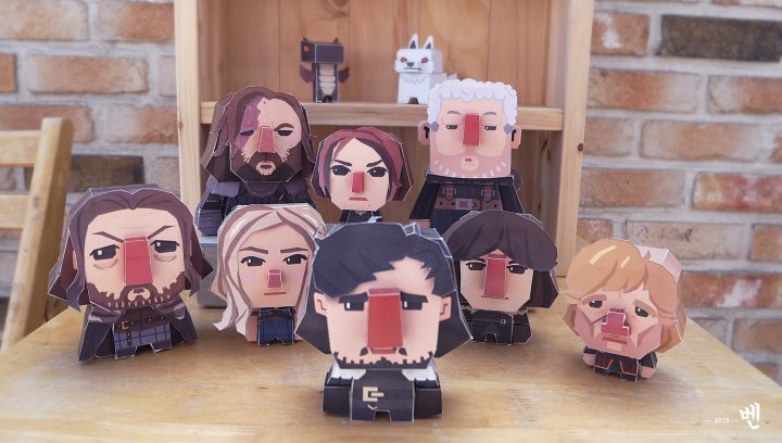 Games Of Thrones Paper Toys On Behance avec Paper Toy A Imprimer