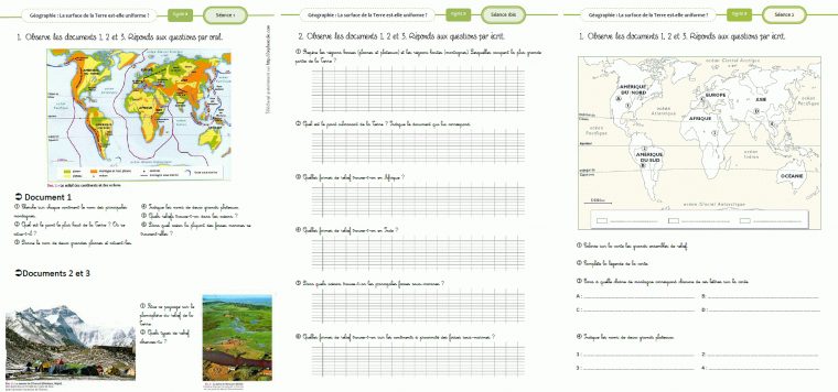 Géographie C3 – Le Monde – Cycle 3 ~ Orphéecolecycle 3 pour Les Fleuves En France Cycle 3