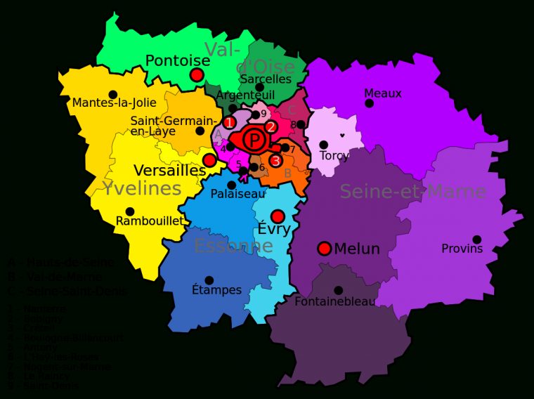 Géographie De L'île-De-France — Wikipédia serapportantà Régions De France Liste