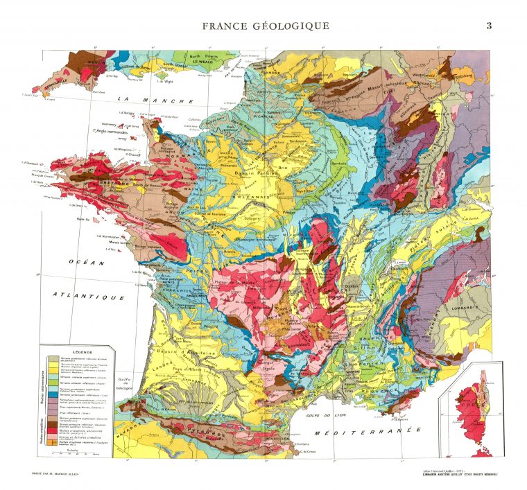 Geology Of France ( Carte Géologique De La France concernant Mappe De France