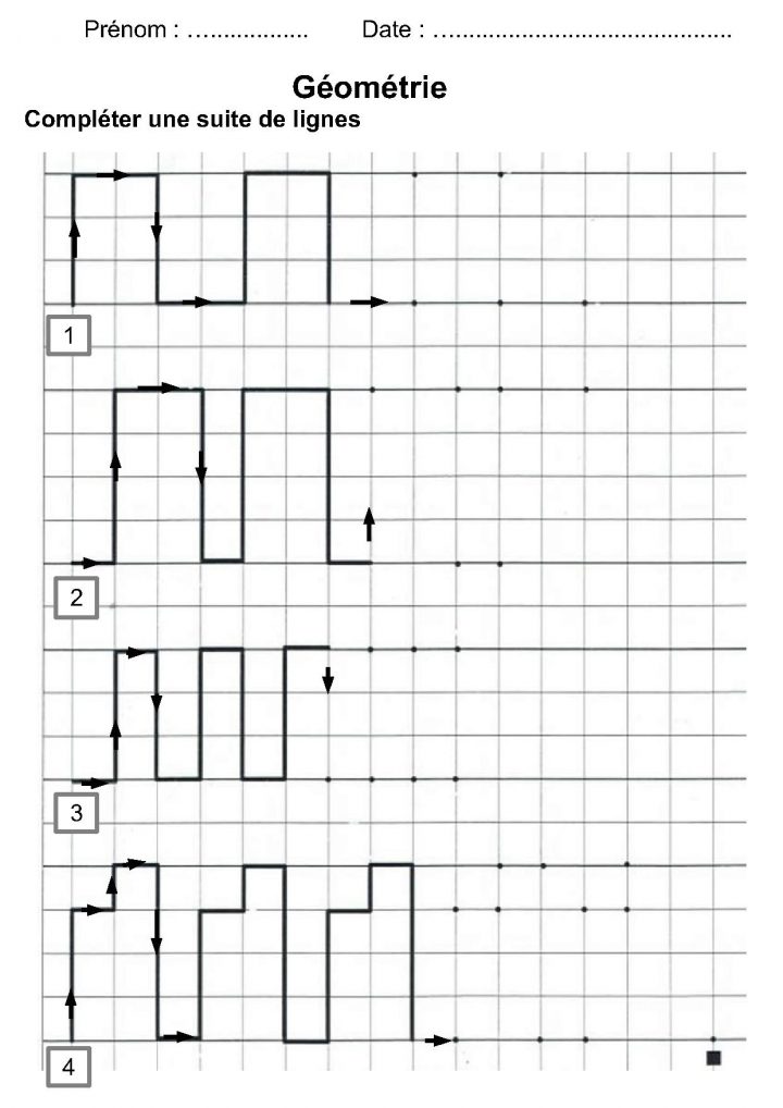 Géométrie Ce1,ce2,la Symétrie,reproduire Une Figure à Reproduction Sur Quadrillage Ce1