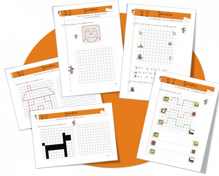 Géométrie : Repérages , Reproductions Et Déplacements Sur concernant Quadrillage À Imprimer