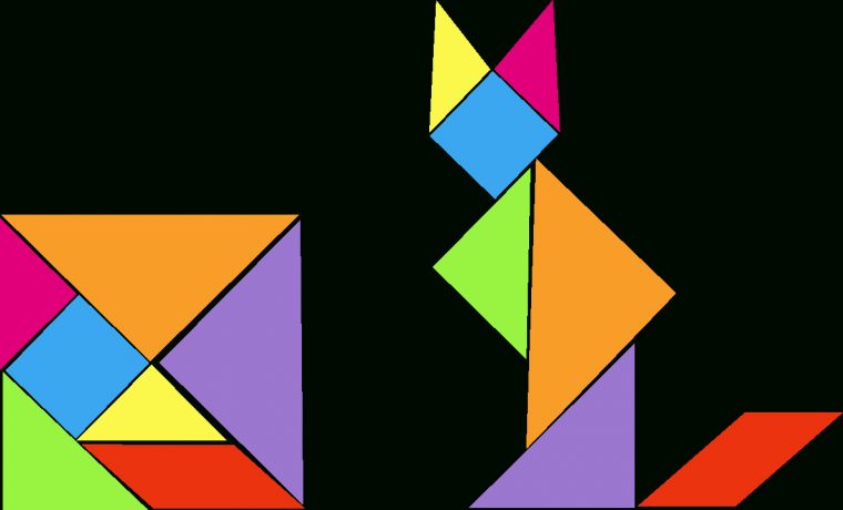 Geometry And 2D Shapes With The Help Of A Tangram encequiconcerne Pièces Tangram