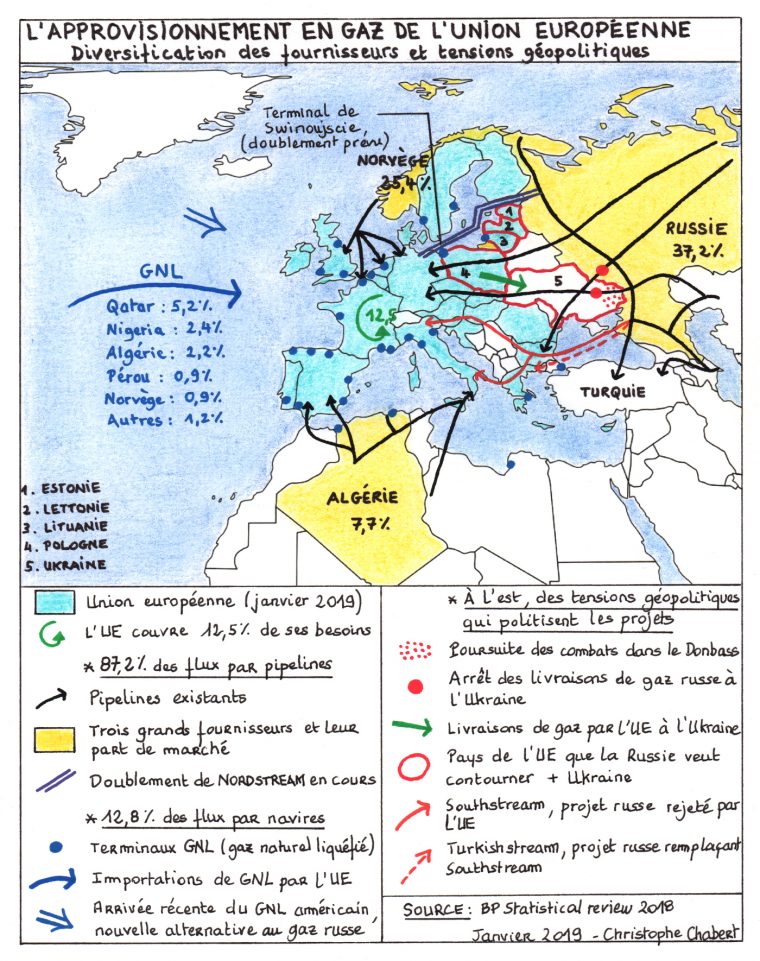 Géopolitique Du Gaz Naturel De L'union Européenne dedans La Carte De L Union Européenne