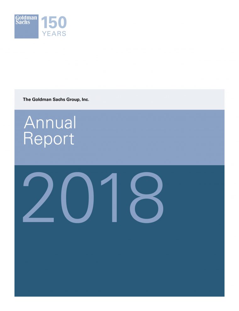 Goldman Sachs 2018 Annual Report pour Planning Annuel 2018