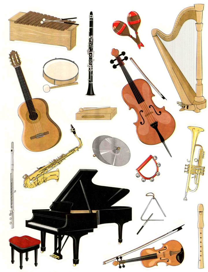 Gommettes Instruments De Musique à Image Instrument De Musique À Imprimer