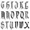 Gothic | Calligraphie Alphabet, Caligraphie Et Lettrage concernant Modele De Lettre Alphabet