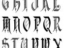 Gothic | Calligraphie Alphabet, Caligraphie Et Lettrage dedans Modele Lettre Alphabet