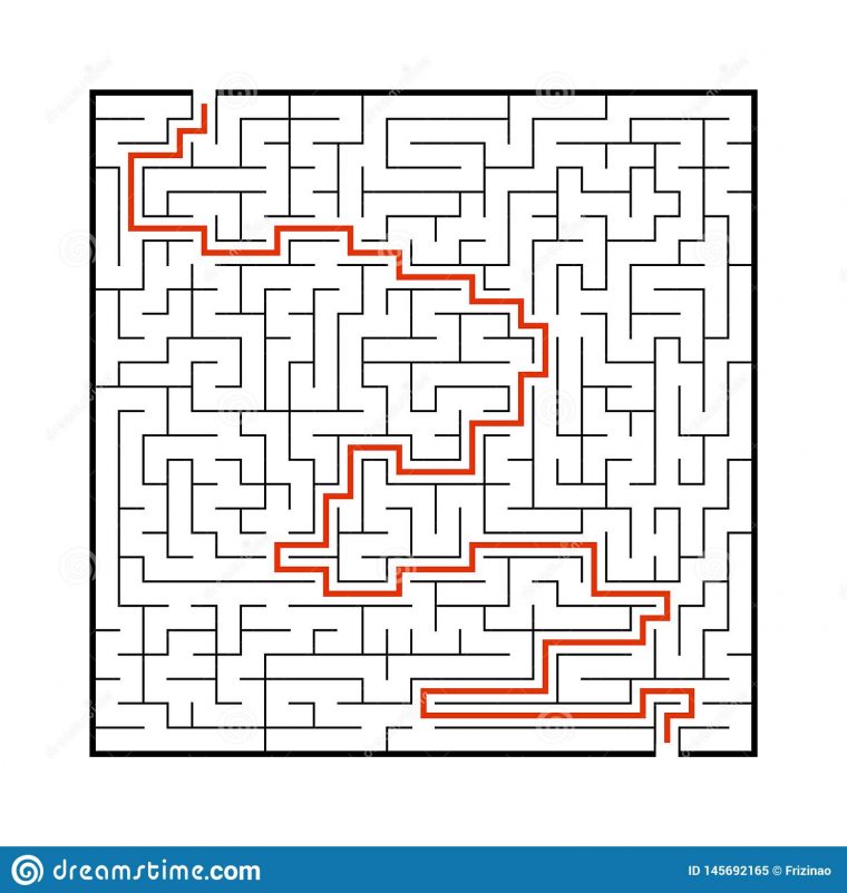 Grand Labyrinthe Difficile Jeu Pour Des Enfants Et Des dedans Labyrinthe Difficile