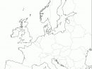 Grande Carte D'europe Vierge Et Blanche À Compléter | Carte avec Carte D Europe À Imprimer