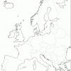 Grande Carte D'europe Vierge Et Blanche À Compléter | Carte tout Carte De L Europe Vierge À Imprimer