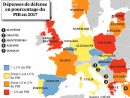 Graphie - Dépenses Militaires : L'europe Ne Pèse Pas Lourd dedans Carte Union Européenne 2017
