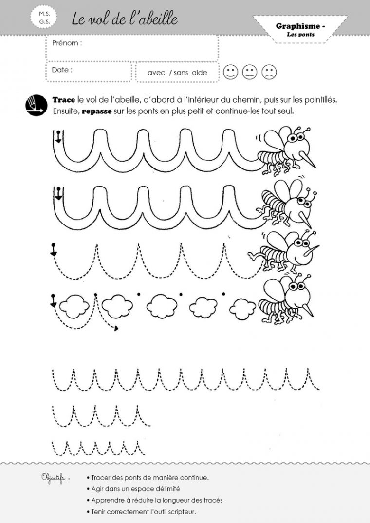 Graphisme Les Ponts à Graphisme Maternelle A Imprimer Gratuit