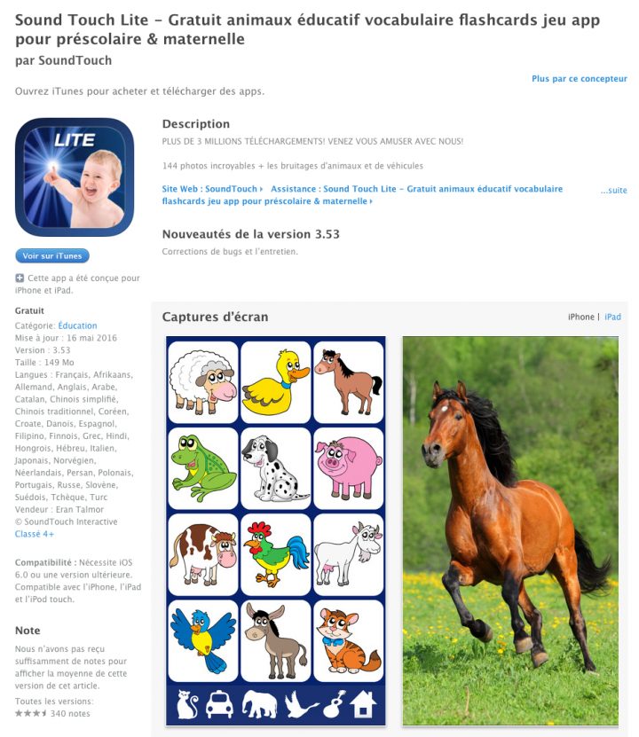 Gratuit Animaux Éducatif Vocabulaire Flashcards Jeu App Pour destiné Jeux Educatif Gratuit Maternelle