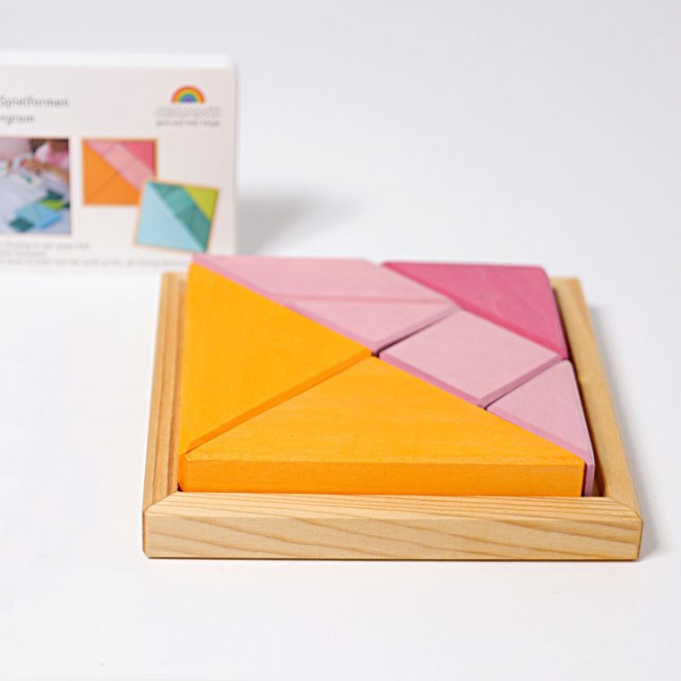 Grimms Creative Tangram Set – Orange-Pink tout Tangram Cycle 3