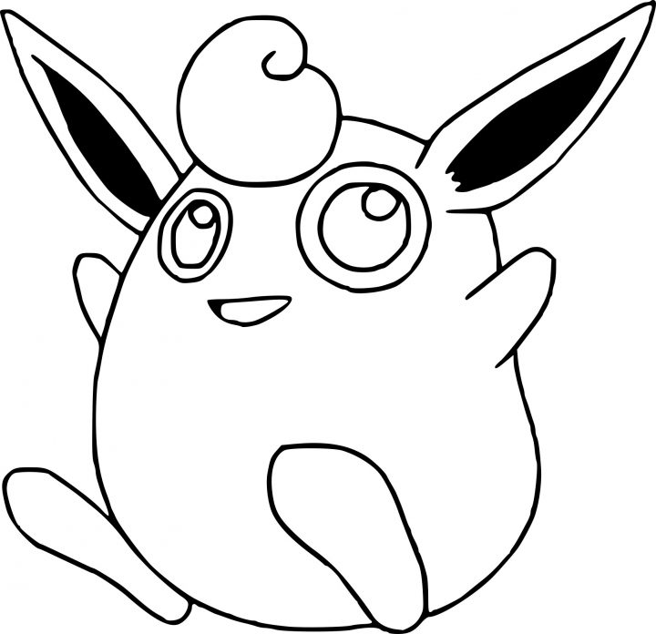 Grodoudou : Coloriage Grodoudou Pokemon À Imprimer pour Dessin De Doudou