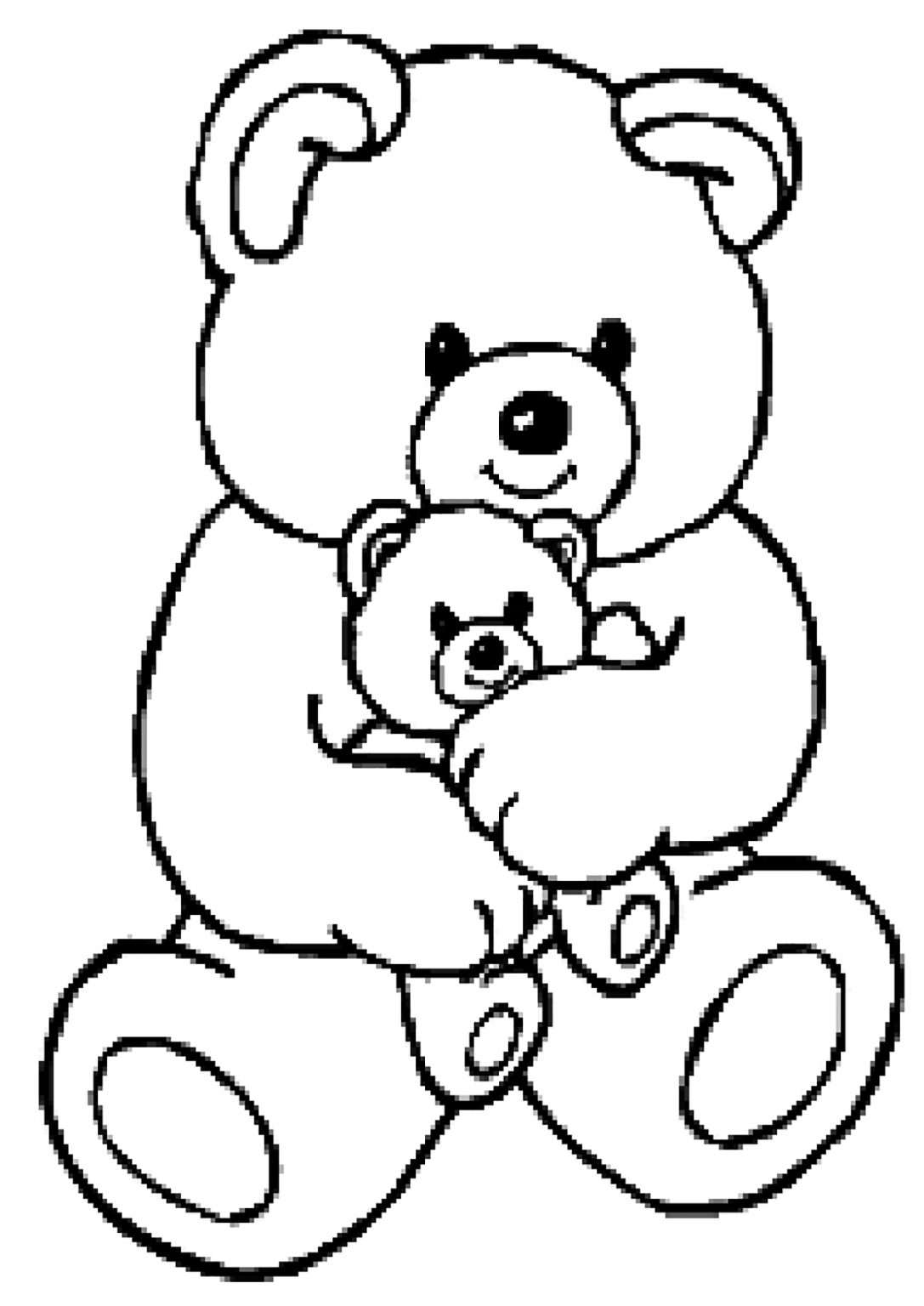 Gros Ours  Coloriage D'oursons  Coloriages Pour Enfants intérieur