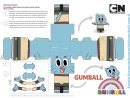 Gumball, Paper Toy ! | Brinquedos De Papel, Projetos De dedans Paper Toy Gratuit
