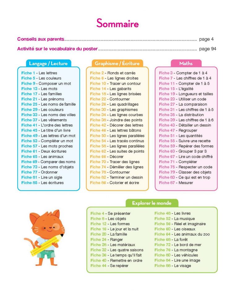 Hachette Education Toute Ma Maternelle Sommaire : Parents serapportantà Livre Graphisme Maternelle